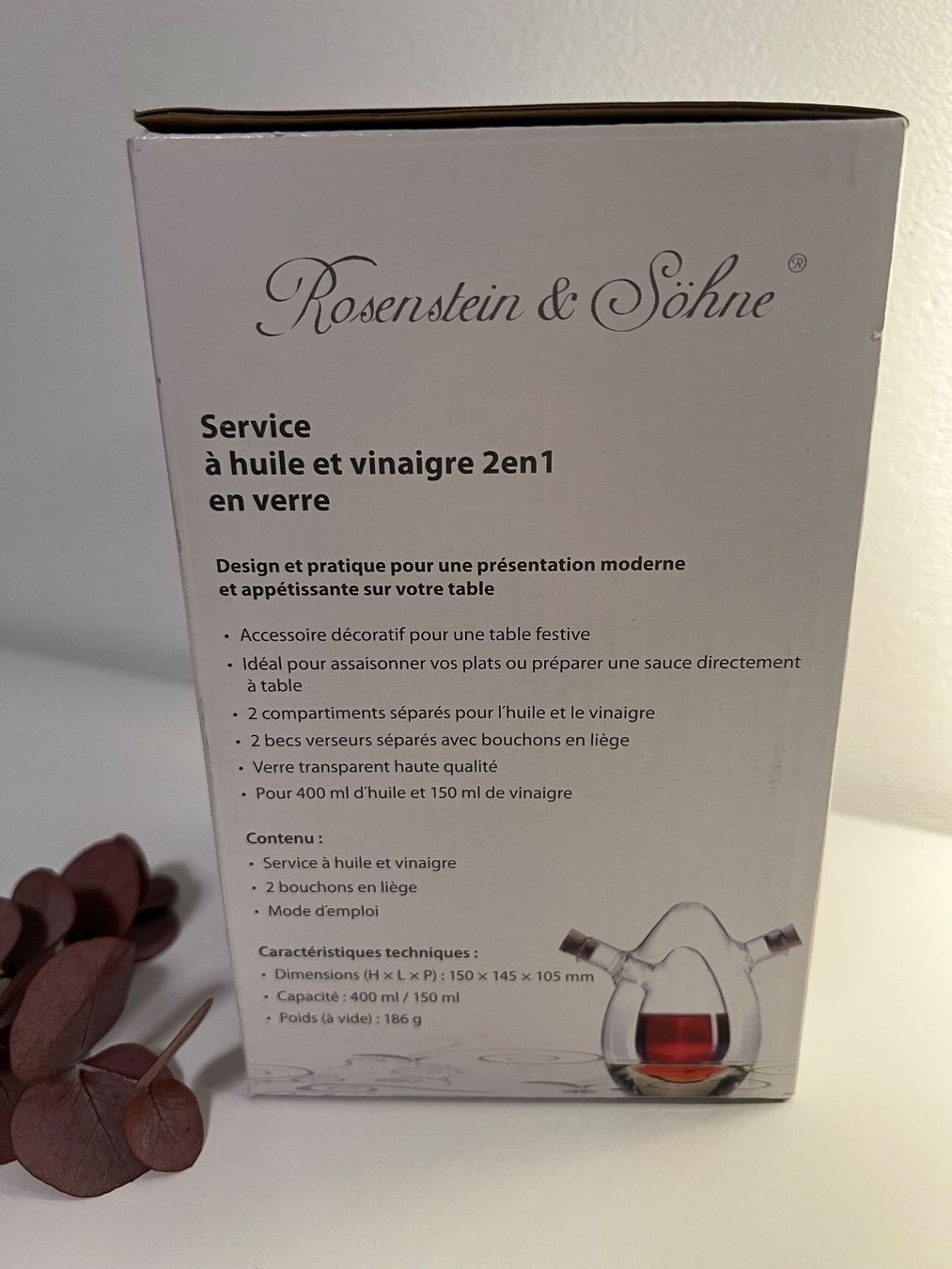 Caraffe: 🫙Essigspender Ölspender Karaffe 550ml Karaffe Rosenstein – Nuovo e nell'imballaggio originale da Vaduz venduto da NotNeeded 5