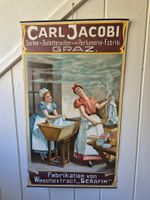 Antikes Vintage Plakat Carl Jacobi Graz Serafin Waschmittel