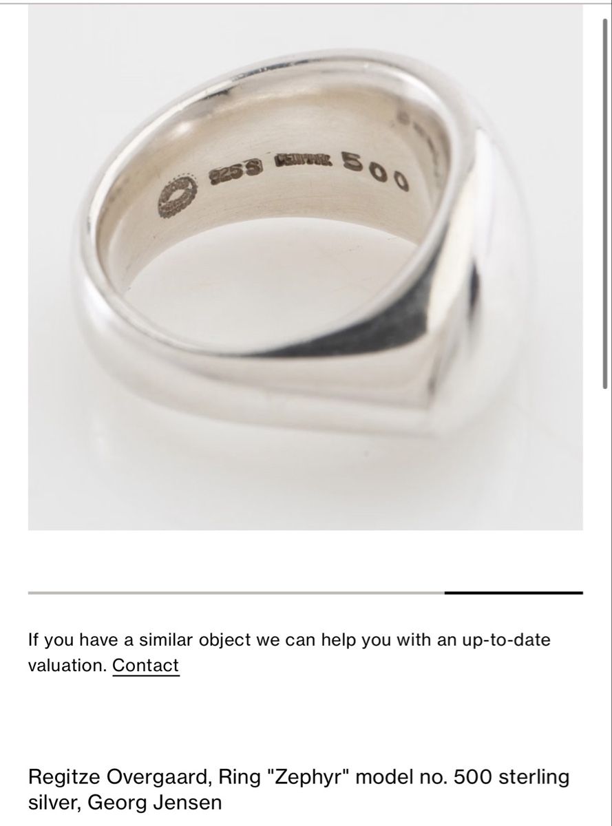 Jensen Bagues: Georg Jensen Ring #500 Designed by Regitze Overgaard – D'occasion à Winterthur par Atelier.W