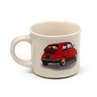 Fiat 500 Espresso Tassen 2er Set (2 Tassen) Original und NEU