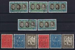 Luxemburg 1958 Saubere und gute Werte gest.