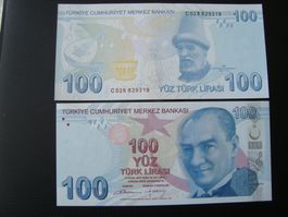 Türkei 100 Lira unz Bankfrisch