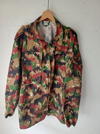 Schweizer Armee Jacke, Tarnmuster TAZ 83, Grösse 56 Top!