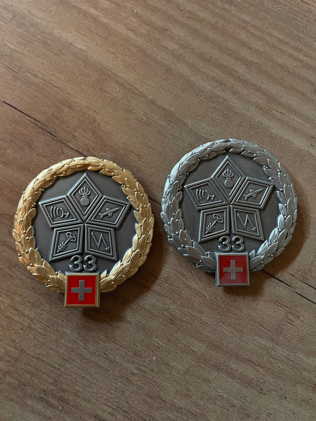 Schweizer Armee Plaketten & Abzeichen: Emblemi beret emblem – Gebraucht aus Monteggio von Mic1122