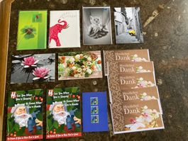 Konvolut Grusskarten Geburtstag, Weihnacht, etc. NEU!  Set 3
