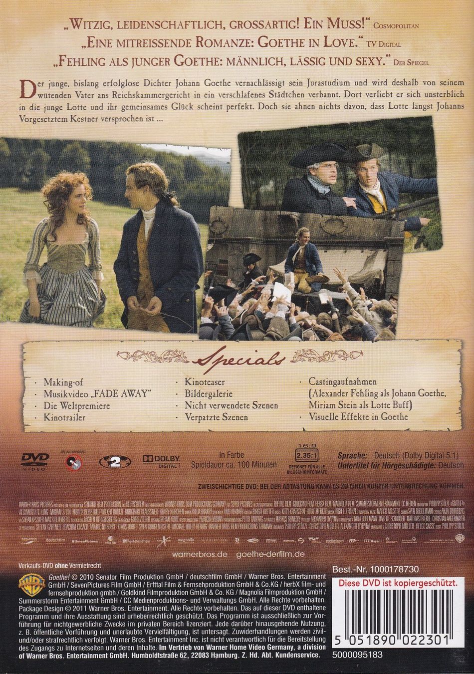 Tutti i DVDs: DVD ab Fr. 1.--, Goethe – Usato da Lausen venduto da Mondeo10628 1