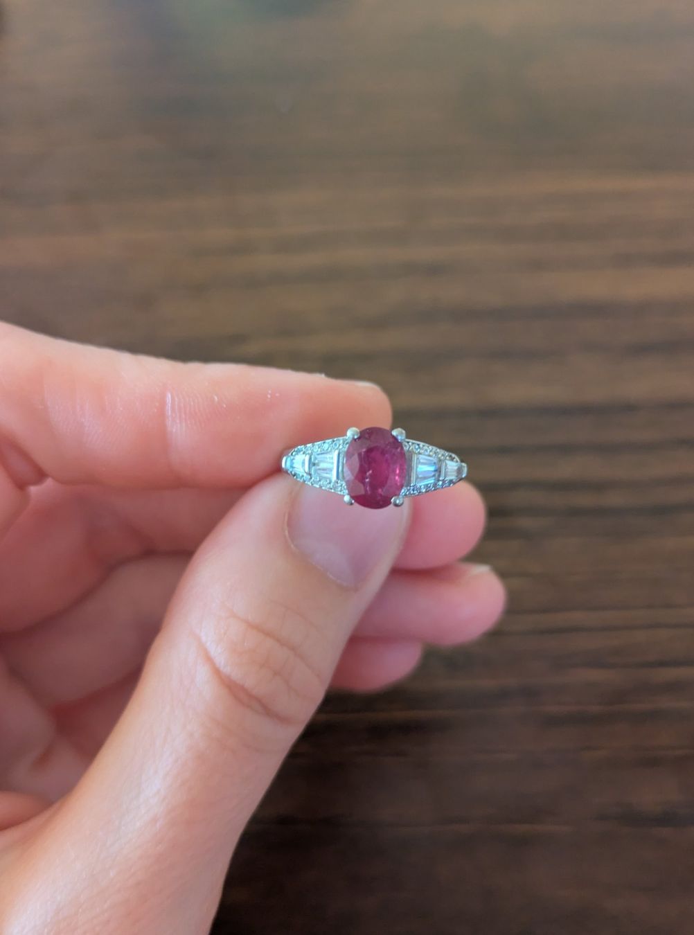 Ringe: Silberring mit Rubin – Gebraucht aus Sarmenstorf von Mino_1888 1