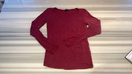 Langarmshirt in Weinrot-💗Gr.S nr.3