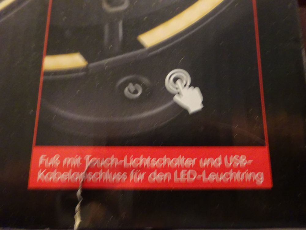 Grosse, | sehr LED-Lichtelement auf schöne Ricardo Tischuhr mit Kaufen