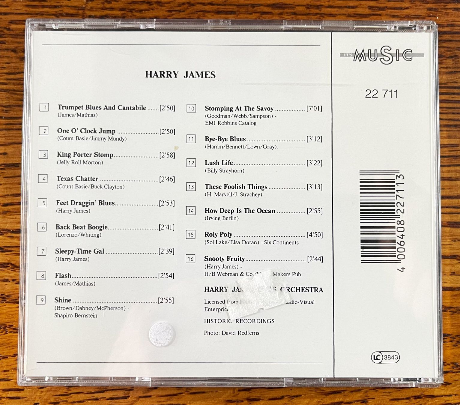 CD: HARRY JAMES: JAZZ MUSIC CD – Usato da Oftringen venduto da Vucki 1