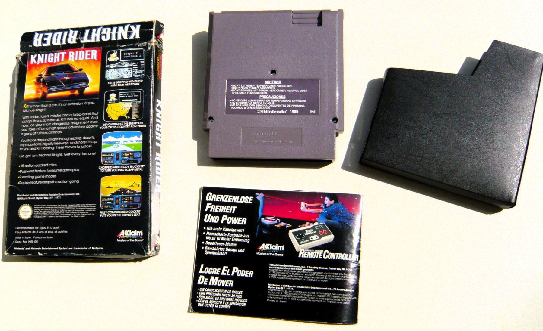 Nintendo Giochi: NES : Knight Rider, CIB – Usato da Onex venduto da Jaguar1986 3