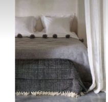 Überwurf / Plaid Handgefertigt Marokko.Reine Baumwolle/Neu