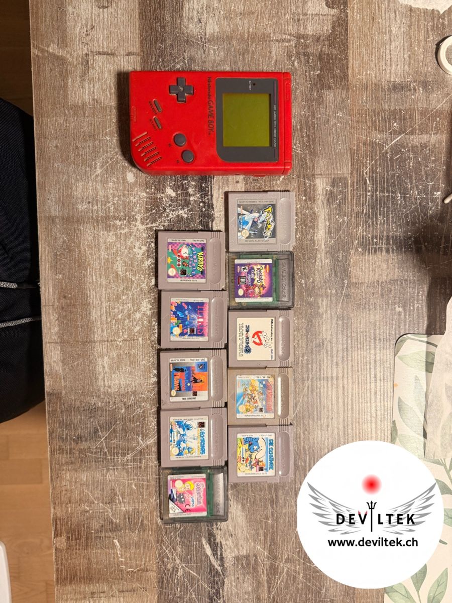 Nintendo Console: Pack Console Nintendo Game Boy Rouge +Pokémon Argent + 9 jeu – Usato da Domdidier venduto da DevilTek