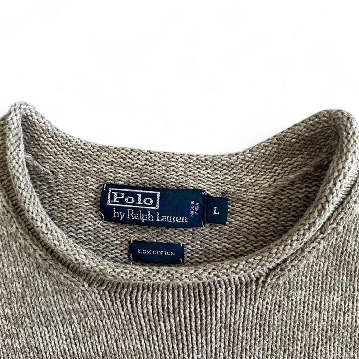 Polo Ralph Lauren : Pull Polo by Ralph Lauren beige gris taille L – Usato da Genève venduto da lim_c5vf 1