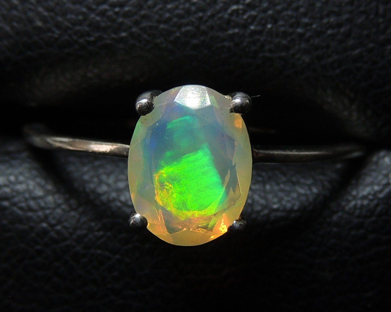 Anelli: Äthiopischer facettierter Opal Silber 925 Fingerring – Nuovo (secondo la descrizione) da Waldenburg venduto da schaller707 5