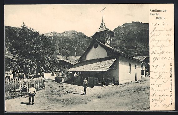 Cartes postales: AK Guttannen, Ansicht der Kirche – D'occasion à Berlin par bartko-reher