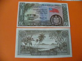 Samoa 5 Pfund, 1963-2020, P-15, Rarität, Unc