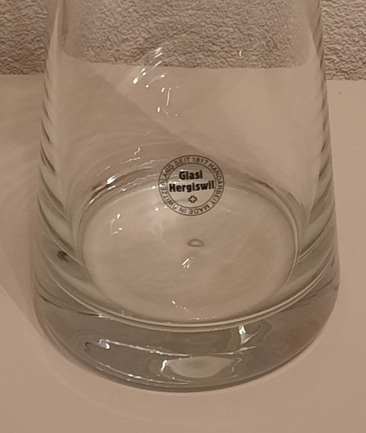 Glasi Hergiswil Vasi & Recipienti: Elegante Glasvase, Glasi Hergiswil – Usato da Greifensee venduto da Snowtime 2