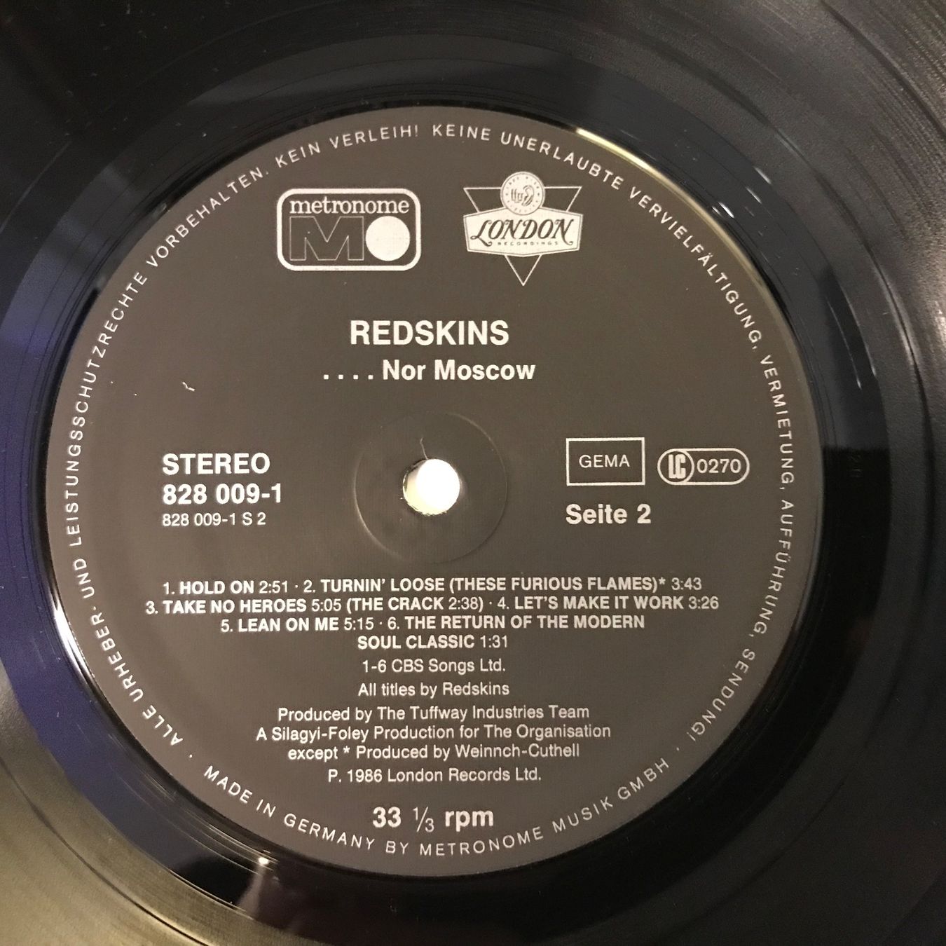Schallplatten: Redskins - Neither Washington Nor Moscow... – Gebraucht aus Aesch BL von BlueMusicRecords 5
