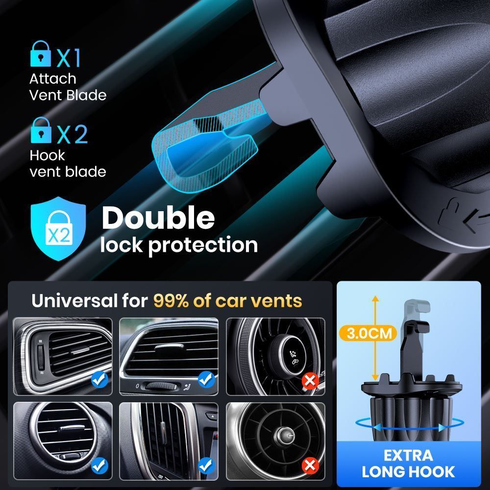 Supporti a parete: Handy Halterung Auto FüR Iphone Android – Nuovo (secondo la descrizione) da Thun venduto da coverall 4