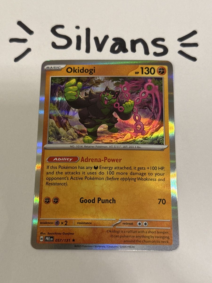 Pokémon Sammelbilder & Trading cards: Okidogi Holo 057/131 Prismatic Evolutions Englisch – Neu (gemäss Beschreibung) aus Wil SG von Silvans