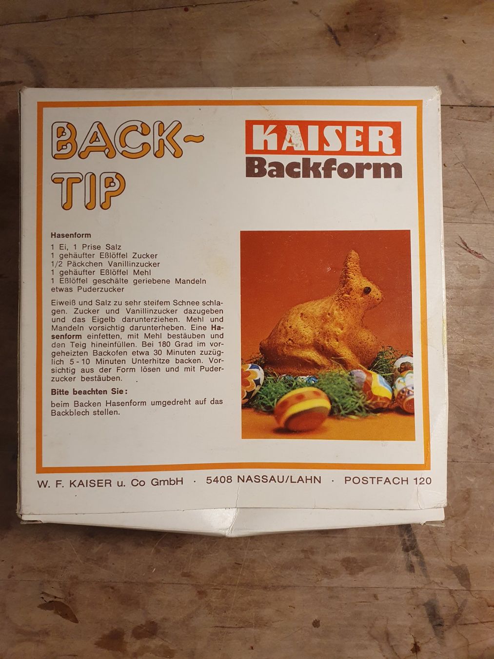 Kaiser Teglie da forno: Kaiser Hasen Backform – Usato da Zürich venduto da loosebone 2