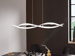 "Idana" Hängeleuchte mit Chrom & Twist Design