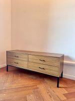 Commode basse vintage 4 tiroirs
