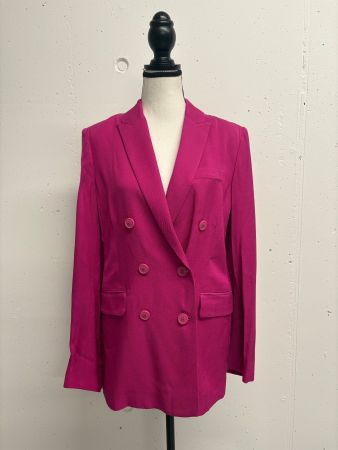 Zara Blazer Gr. S Pink Fuchsia Doppelreiher leicht