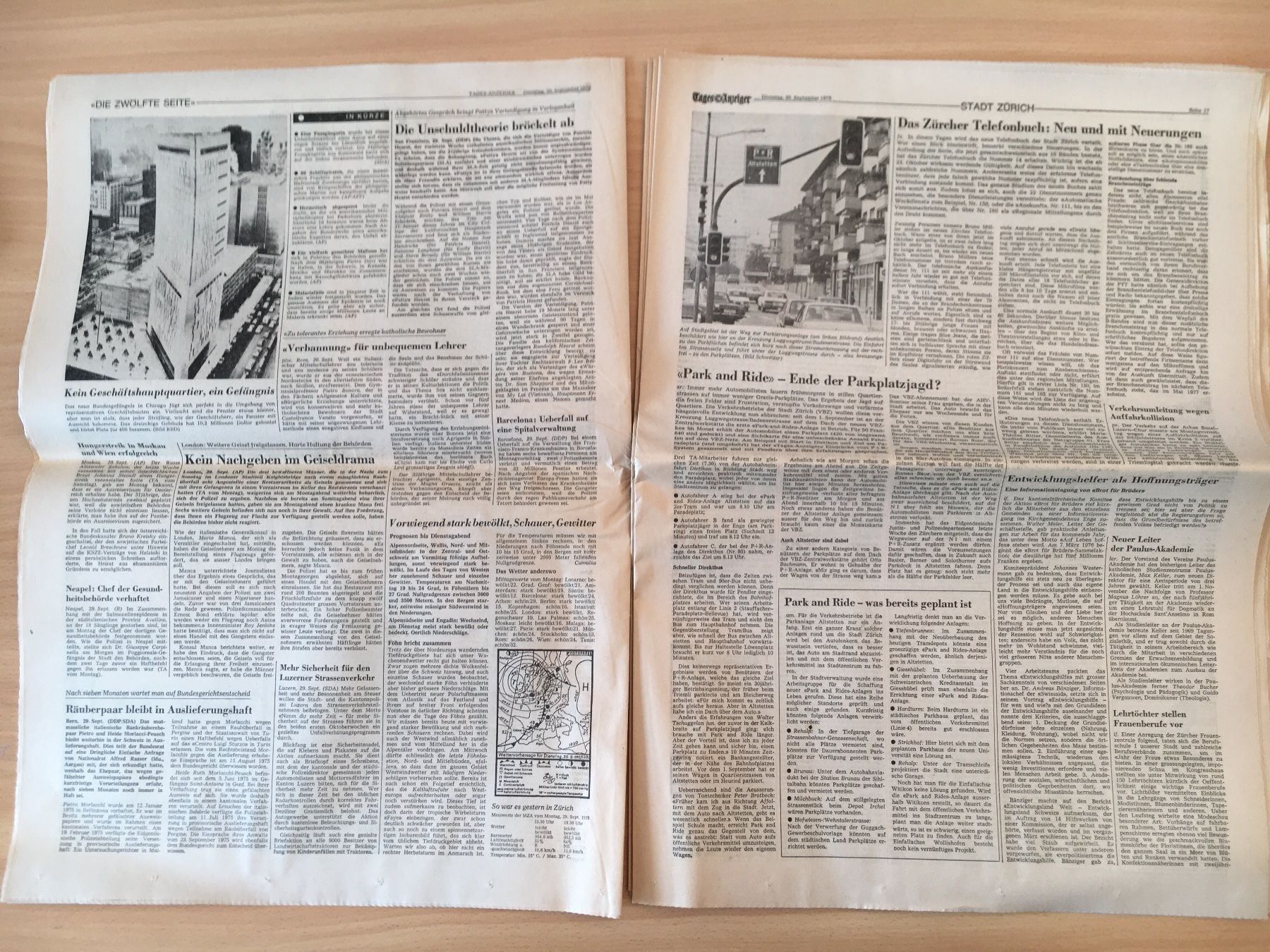Zeitschriften & Magazine: Tagesanzeiger vom 30. September 1975 – Gebraucht aus Luzern von Jiggy_8898 5