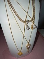 Lot de bijoux fantaisie doré, neufs