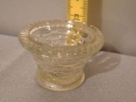 ‼️nun = 11.- Fr. !!‼️schöne SCHALE verziert. GLAS , 40iger J