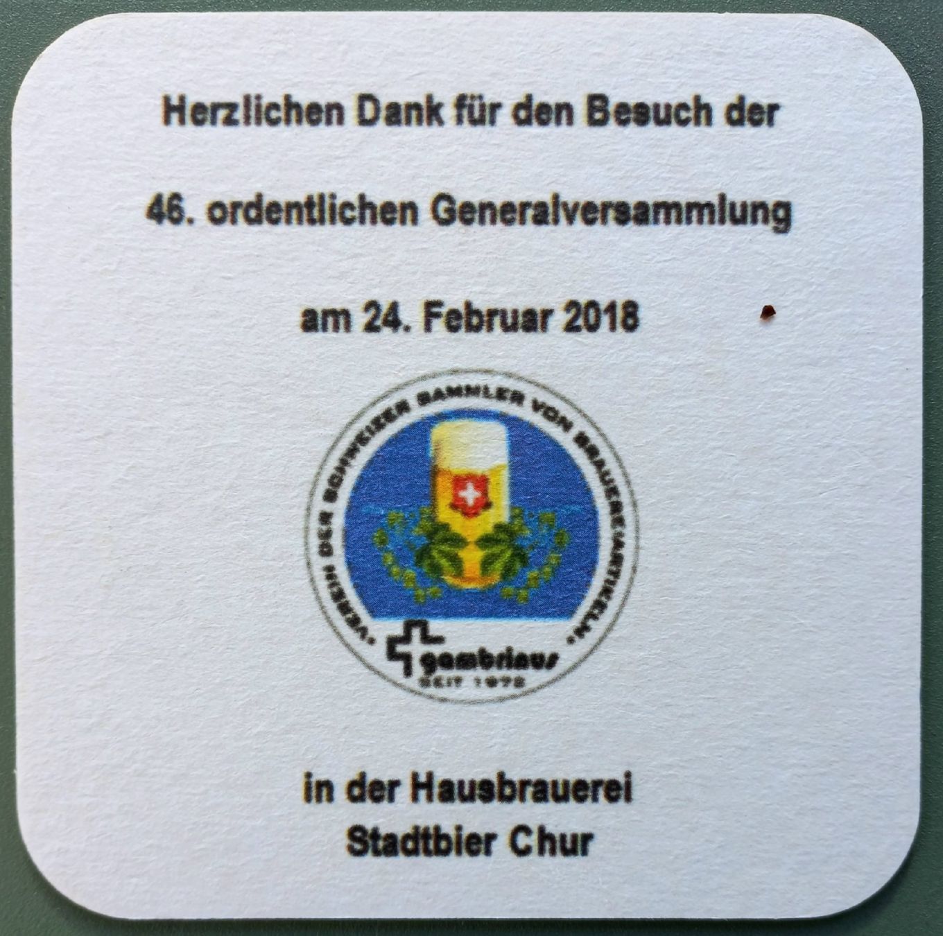 Sottobicchieri: Bierdeckel - Stadtbier Chur - CH – Usato da Niederuzwil venduto da lubimaja 1