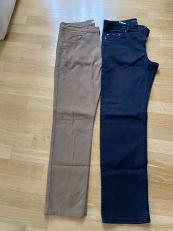 2 MARKEN HOSEN GR 35-36 1 BRAX UND 1 US POLO