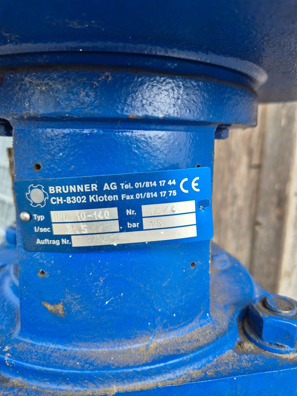 Pompes et pièces: Brunner AG Druckerhöhungs-Pumpe – D'occasion à Wetzikon ZH par sgier1969 1