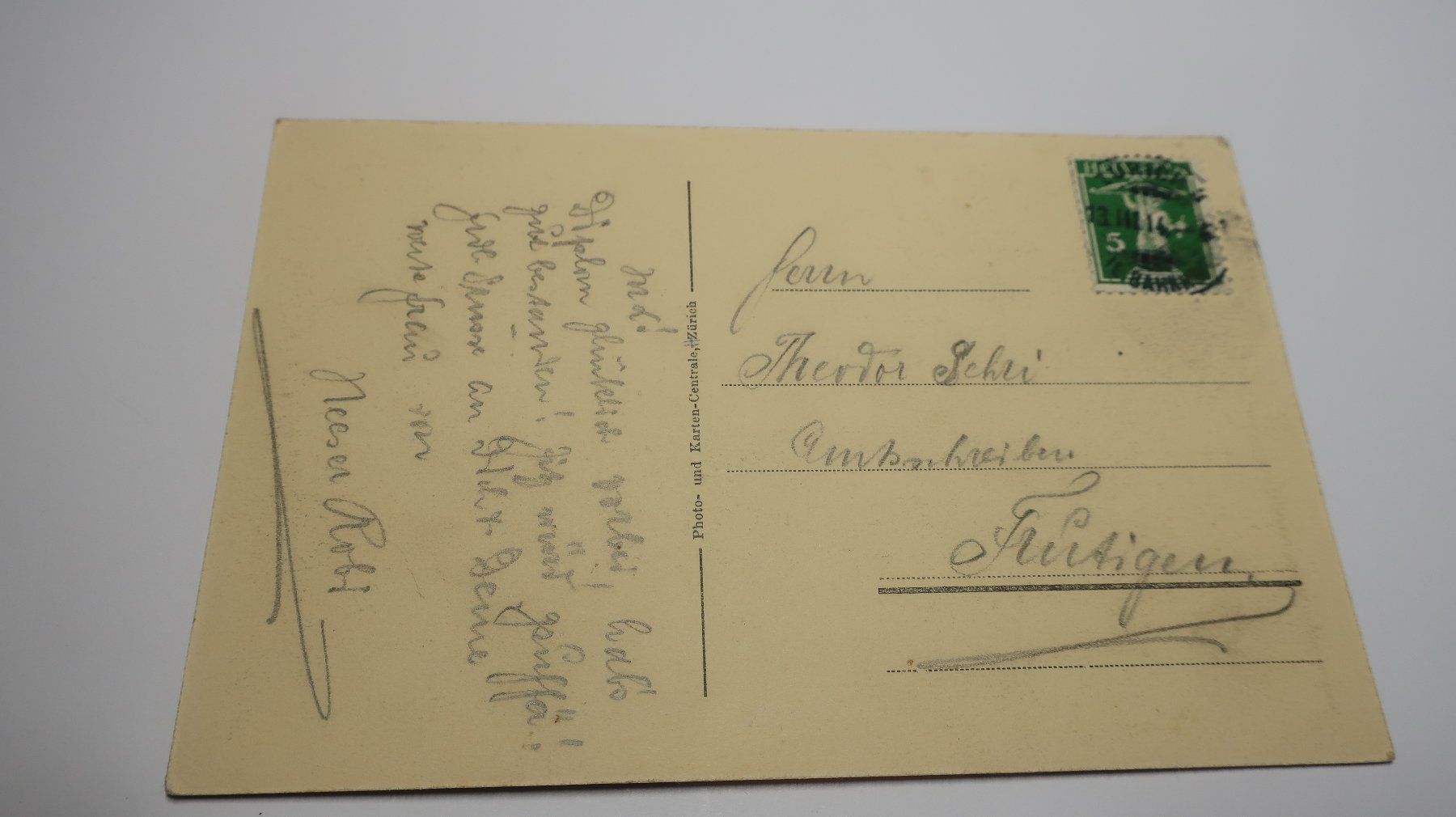 Cartes postales: Zürich vom Polytechnikum  1914 – D'occasion à Cormoret par Pascalll2001 3