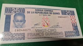 Banknote Repúblique de Guinée 1960 NEU