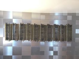 MÄRKLIN H0 GERADE GLEISSTÜCKE 10x5107 9cm
