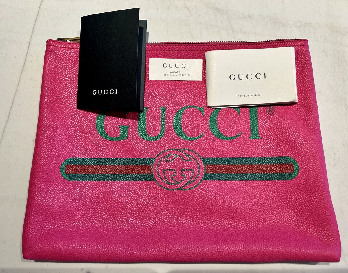 Gucci Borse: Gucci Pinke Leder Clutch Tasche – Nuovo (secondo la descrizione) da Arbon venduto da A.Bo104 3