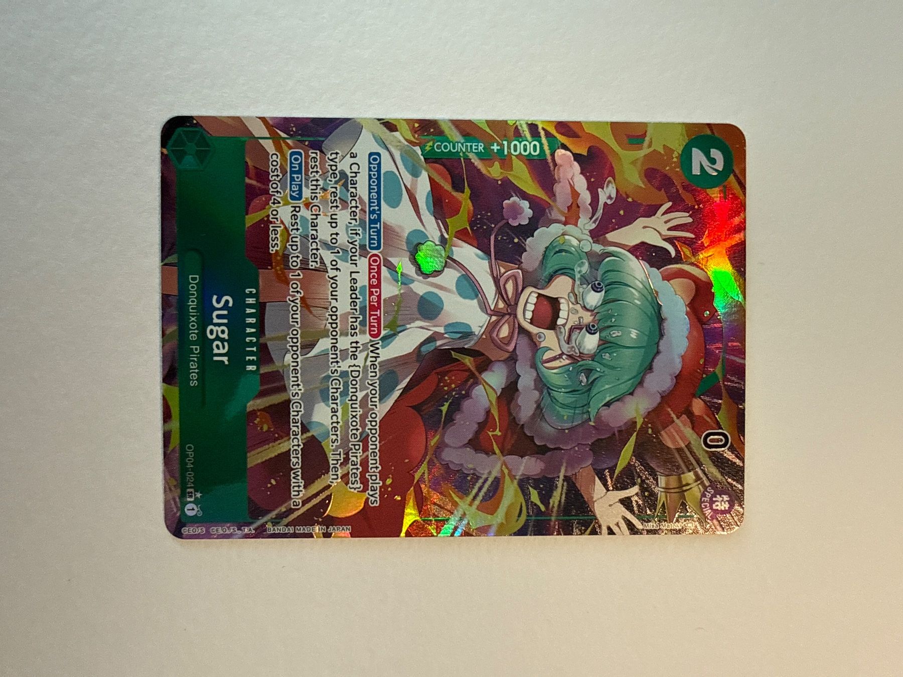 Bandai Carte collezionabili: One Piece TCG OP04-024 Sugar SR – Nuovo (secondo la descrizione) da Dübendorf venduto da godpack 1