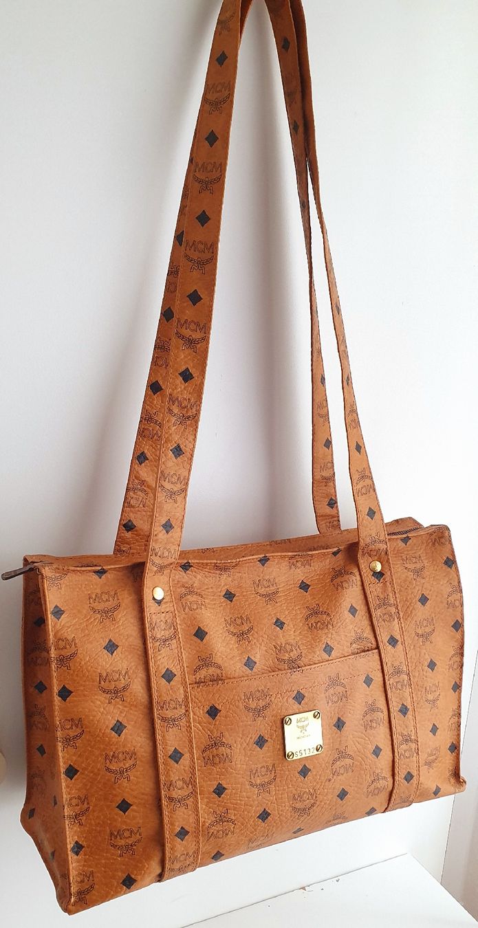 Mcm Borse da donna: MCM Shopper Medium Cognac Canvas – Usato da Niederteufen venduto da Mira_72 4