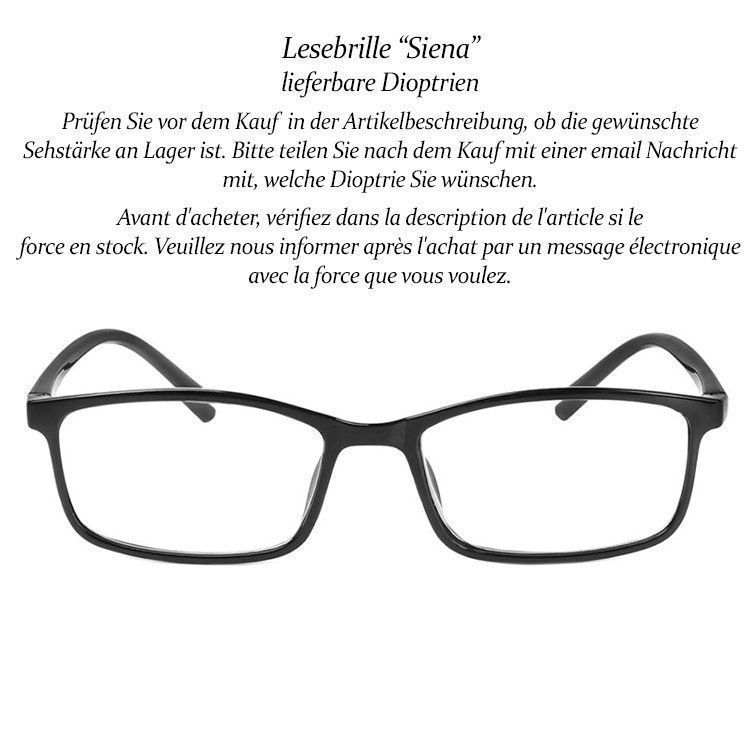 Occhiali & Lenti: Lesebrille Siena +3.0 +3.5 +4.0 – Nuovo e nell'imballaggio originale da Pfäffikon SZ venduto da ANNAPURNA8091