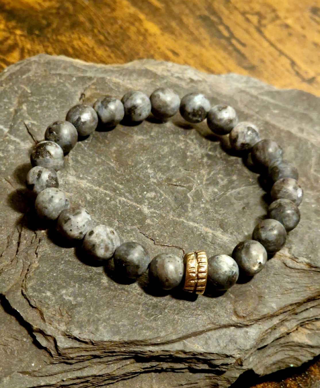 Bracciali & Braccialetti: Armband Larvikit & Bronze, 16cm – Nuovo e nell'imballaggio originale da Aarau venduto da Schmuckhoehle_MD 2