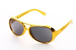 Elvis Sonnenbrille gold-smoke Party Brille Kostüm NEU