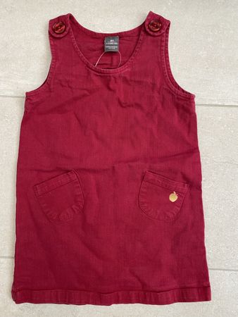 Rotes Kleid naturanline Gr. 104 (3-4 J.)