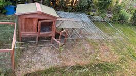 Hasenstall 2x inkl. Aussengitter