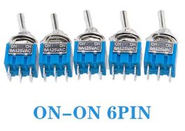 10Stk Kippschalter 6Pin On-ON 33x13mm Toggle Switch s202