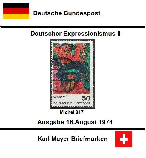 Tutti i francobolli: Deutscher Expressionismus II         Ausgabe BRD – Usato da Castiel venduto da MonaLisa57