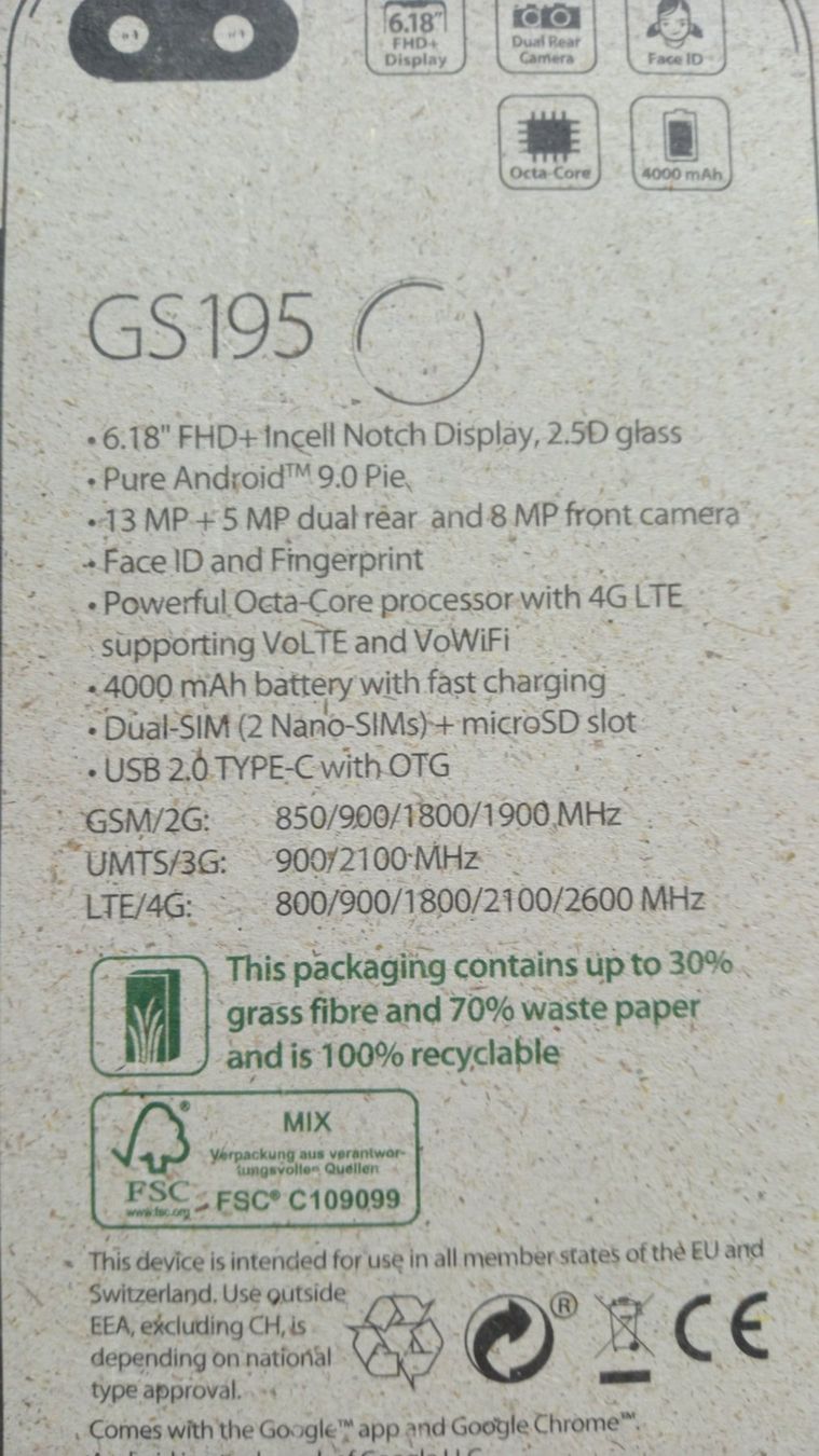 Gigaset Telefoni cellulari / Smartphones: Smartphone Gigaset GS195 – Nuovo (secondo la descrizione) da Pfungen venduto da pegbob 1