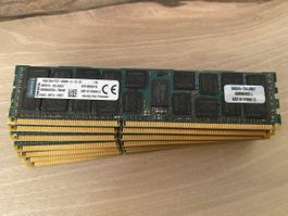 7×16 GB Kingston DDR3 ECC RDIMM 112 GB